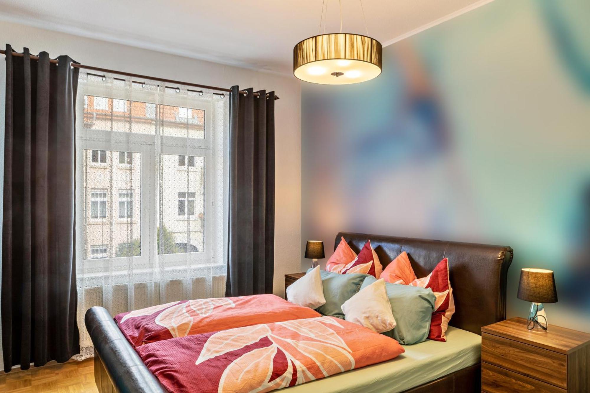 Balkon Apartment Shanti Lu Erfurt Extérieur photo